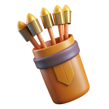 magnificent artistic A quiver full of arrows 4K png