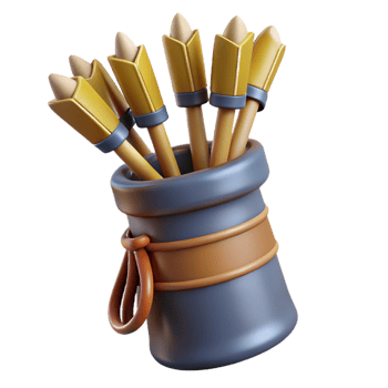 impressive minimalist A quiver full of arrows high quality png