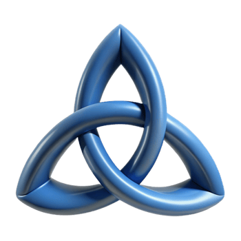 serene vintage Triquetra, Celtic symbol high quality png