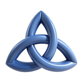 vibrant abstract Triquetra, Celtic symbol original png