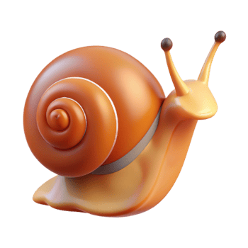 beautiful rustic A snail crawling slowly original png