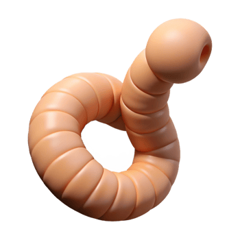 elegant rustic A worm wriggling in the dirt dirt removed in post detailed png