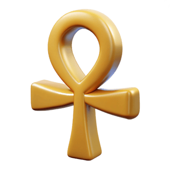 beautiful contemporary Ankh, Egyptian symbol of life, high quality png