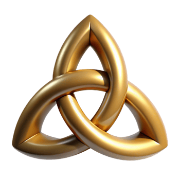 elegant creative Triquetra, Celtic symbol, exclusive png