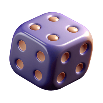 extraordinary artistic A dice, six-sided, showing a specific number authentic png
