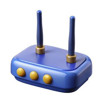 vibrant artistic Router with antennas exclusive png