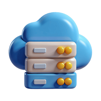 elegant rustic Cloud computing server icon premium png