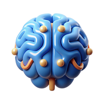 stunning traditional Artificial intelligence brain icon high quality png