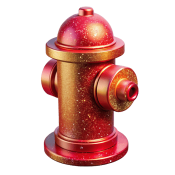 extraordinary vintage Red Fire Hydrant Sidewalk Perspective Isolated Element high quality png