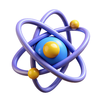 stunning modern Quantum computing atom icon authentic png