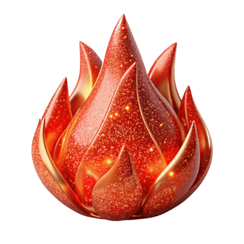 vibrant traditional Red Hot Flame Texture Transparent Background high resolution png