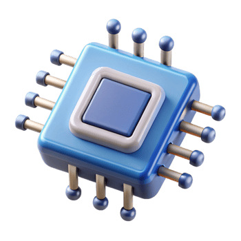 wonderful creative Microchip with intricate circuitry detailed png