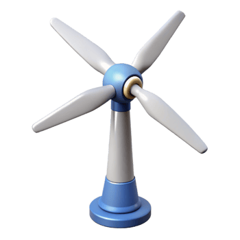 extraordinary creative Wind turbine blade rotating detailed png