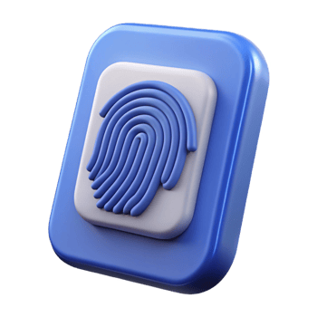 wonderful minimalist Biometric fingerprint scanner premium png