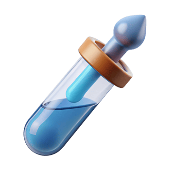 stunning modern Laboratory pipette with liquid droplet exclusive png