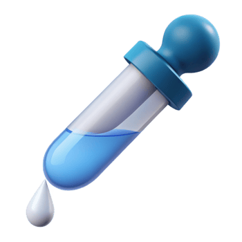 wonderful artistic Laboratory pipette with liquid droplet premium png
