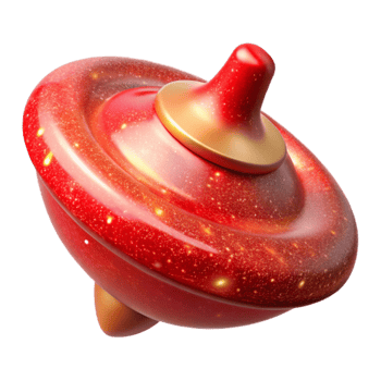wonderful artistic Red Spinning Top Motion Blur Transparent Background exclusive png