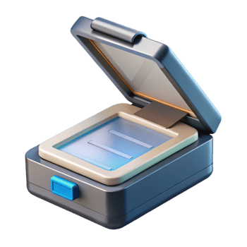 elegant classic Scanner, document digitization high resolution png