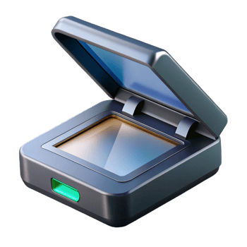 serene modern Scanner, document digitization high resolution png