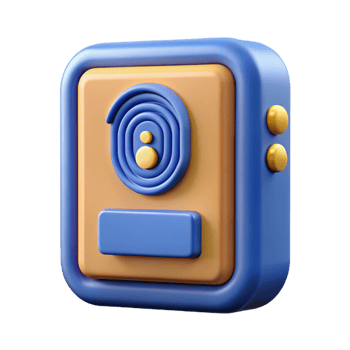 dramatic minimalist Biometric scanner, security identification professional png