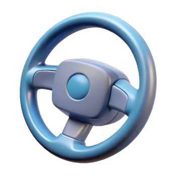 beautiful abstract Self-driving car steering wheel authentic png