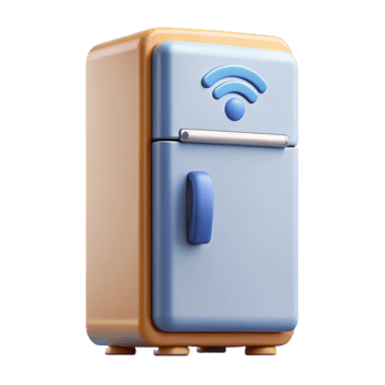 dramatic rustic Smart refrigerator, internet connected original png