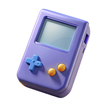 wonderful abstract Game Boy, handheld game console high quality png