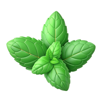 magnificent abstract Freshly picked mint leaves professional png