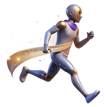serene vintage Runner Crossing Finish Line Transparent detailed png