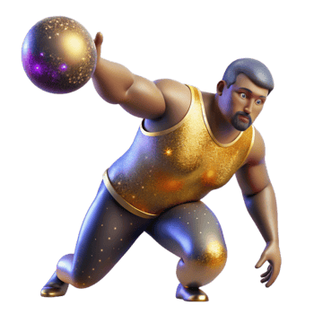 stunning creative Shot Putter Throwing Shot Isolated with Dramatic Shadow premium png