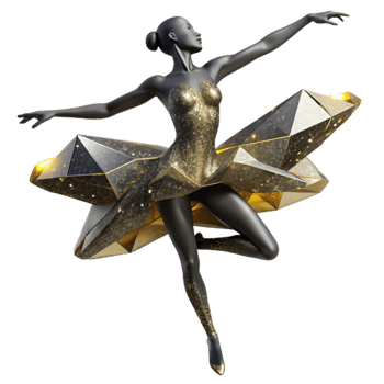 extraordinary vintage Silhouette of a Ballet Dancer Cutout with Graceful Pose exclusive png