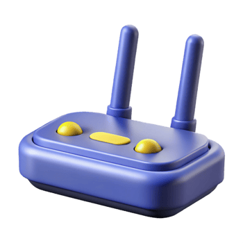 stunning abstract Wireless router with antennas professional png