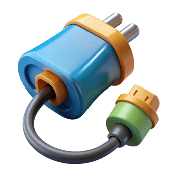 magnificent vintage Electric car charging cable detailed png