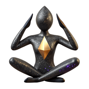 extraordinary vintage Silhouette of a Yoga Pose Cutout with Black Outline premium png