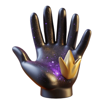 elegant vintage Silhouette of Reaching Hand Cutout on Transparent Background premium png
