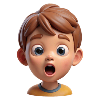 wonderful traditional Surprised child face, detailed png