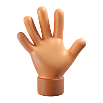 beautiful artistic A single, realistic human hand reaching out, genuine png