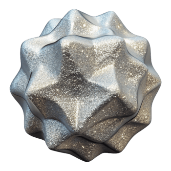 stunning vintage Silver Glitter Texture Transparent Background high resolution png