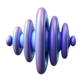vibrant minimalist A single, abstract representation of sound waves, high resolution png