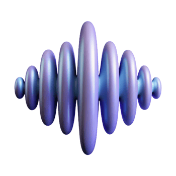elegant abstract A single, abstract representation of sound waves, authentic png