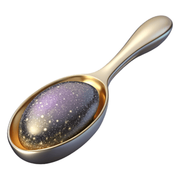 dramatic traditional Silver Metal Spoon Isolated genuine png