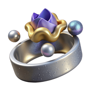 stunning minimalist Silver Ring Simple Band Isolated Element premium png