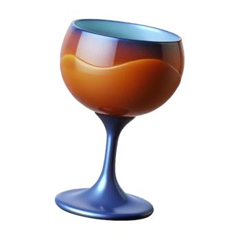 stunning traditional A single, stylized wine glass with abstract liquid, detailed png