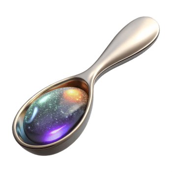 magnificent abstract Silver Spoon Reflection Transparent Background genuine png