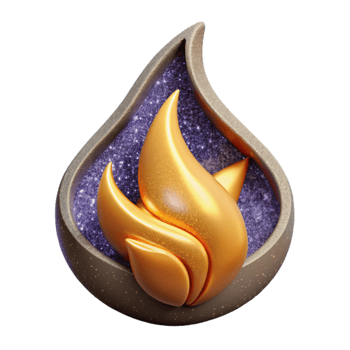 beautiful rustic Simple Flame Symbol Cutout exclusive png