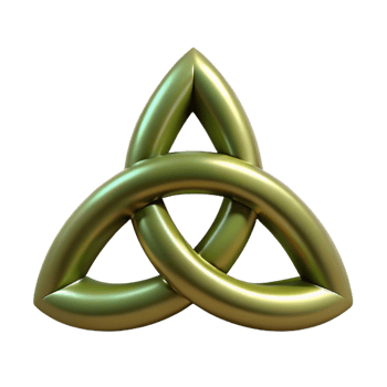 extraordinary contemporary Triquetra, Celtic symbol high quality png