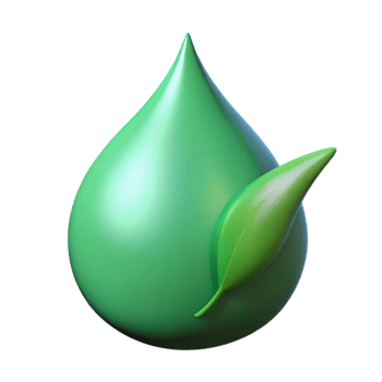 beautiful contemporary Single dewdrop on a green leaf high quality png