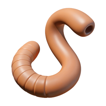 magnificent vintage Earthworm professional png