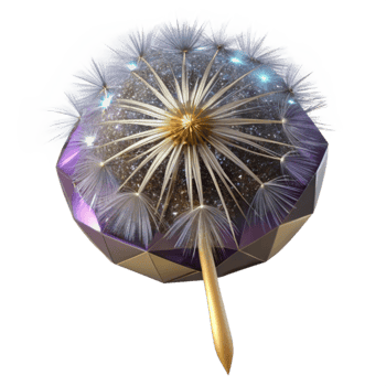 extraordinary artistic Single Dandelion Seed Head Isolated high resolution png