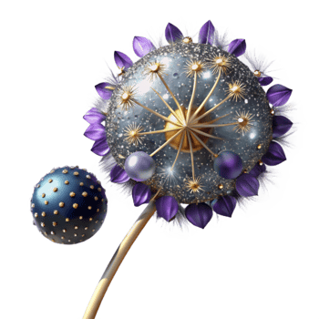 extraordinary vintage Single Dandelion with Seeds Transparent exclusive png